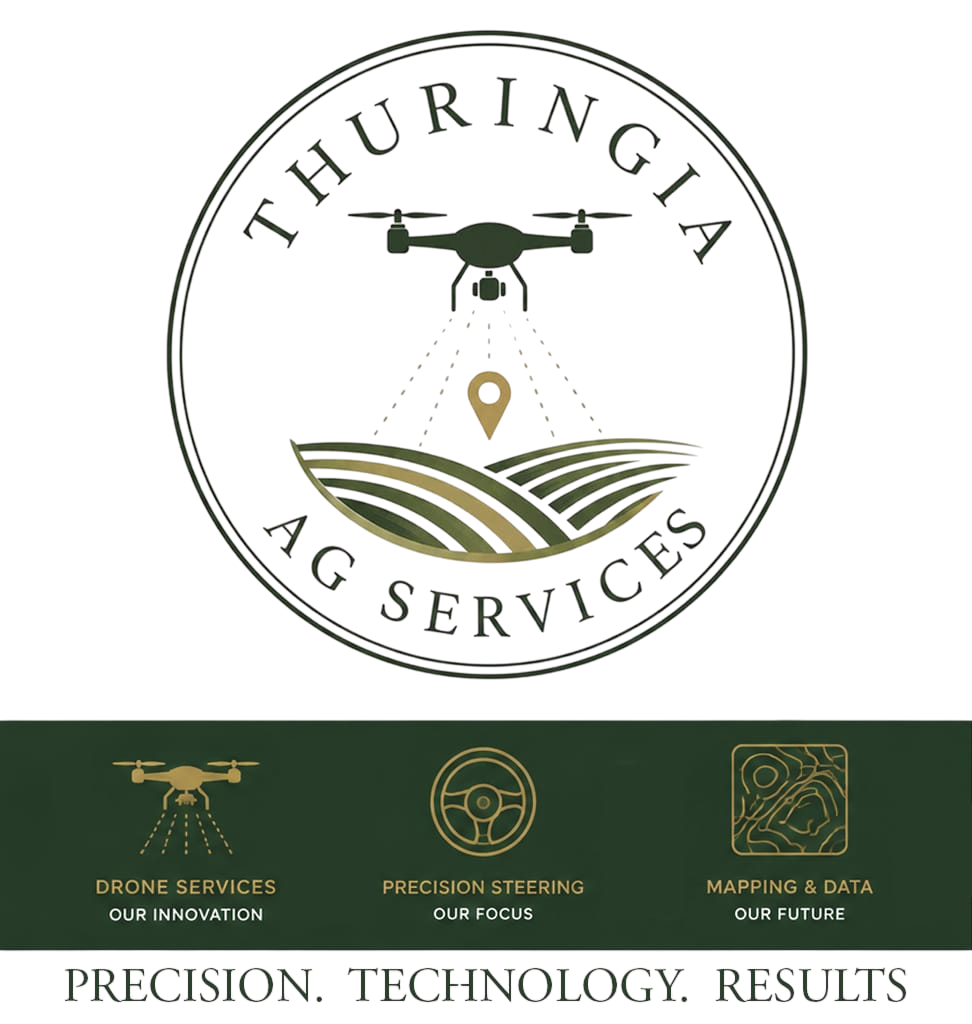 Thuringia Ag Services logo with taglines